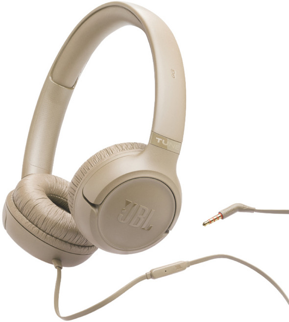 JBL 耳罩式有線耳機, 沙色, TUNE 530 WIRED