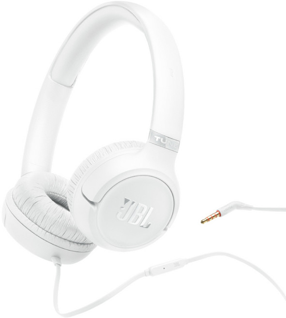 JBL 耳罩式有線耳機, 白色, TUNE 530 WIRED