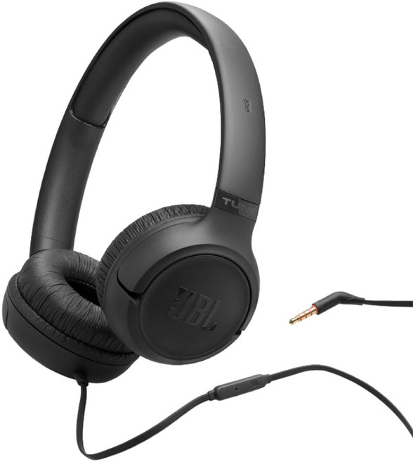 JBL 耳罩式有線耳機, 黑色, TUNE 530 WIRED