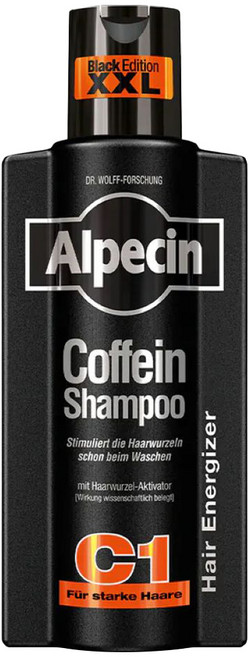 Alpecin 台灣公司貨 咖啡因洗髮露 黑色經典款, 1瓶, 250ml