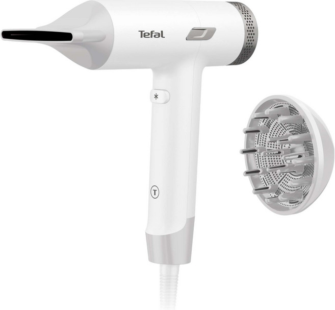 Tefal 特福 Tiny BLDC 輕量吹風機 1600W, 白色, HI7121K0