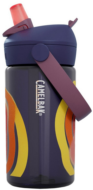 CAMELBAK Flip Straw 咬嘴吸管水瓶RENEW 星際風洞, 藍黃橘, 1個, 400ml