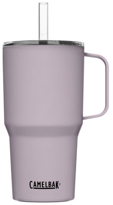 CAMELBAK Straw Mug 雙層不鏽鋼吸管保冰馬克杯, 天空紫, 1個, 710ml