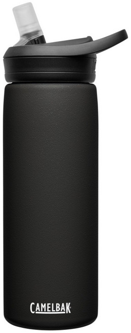 CAMELBAK eddy+不鏽鋼多水吸管保溫保冰瓶, 濃黑色, 1個, 600ml