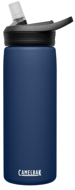 CAMELBAK eddy+不鏽鋼多水吸管保溫保冰瓶, 海軍藍, 1個, 600ml