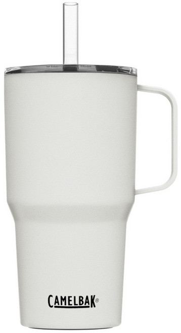 CAMELBAK Straw Mug 雙層不鏽鋼吸管保冰馬克杯, 經典白, 1個, 710ml