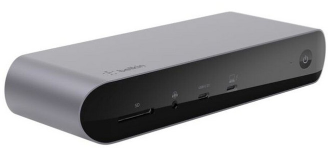 belkin 貝爾金 Pro Thunderbolt 4 擴充座 INC006qcSGY, 銀色, 1個