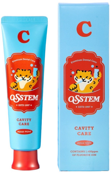 OSSTEM PHARMA 歐詩汀C防蛀牙膏 Cavity Care Toothpaste 台灣公司貨, 120g, 1個