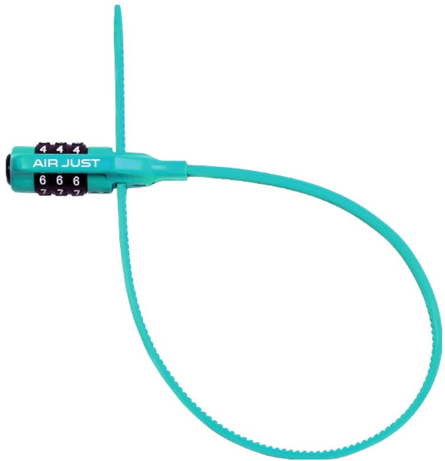 ULac AirJust 組合自行車鎖 YL1, 1個, 藍綠色