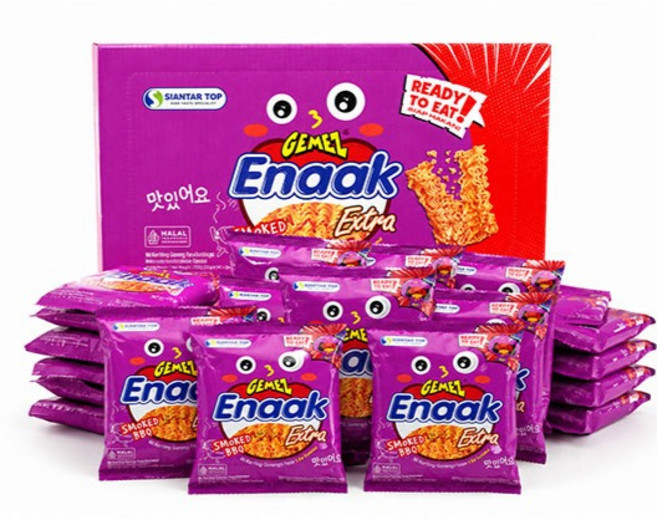 GEMEZ Enaak (Enaak) 蓋梅茲 BBQ 烤肉味, 28g, 24個