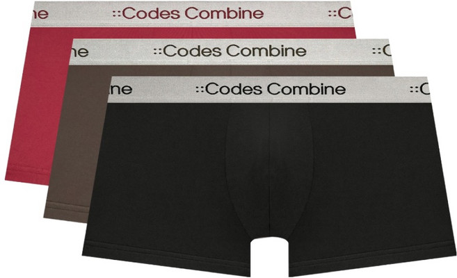 codes combine innerwear Silver Band Shellon 四角褲 3件組