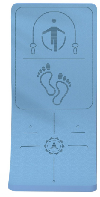 Elio 運動專用健身墊, 藍色, 1個