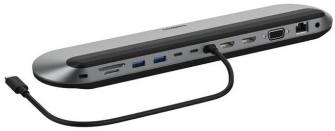 belkin 貝爾金 Connect 通用 USB-C 11合1專業擴充基座 INC014btSGY, 銀色, 1個