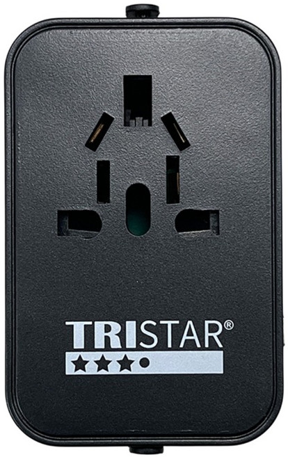 TRISTAR 多國旅行轉接旅充 TS-USB181 黑色, 1個