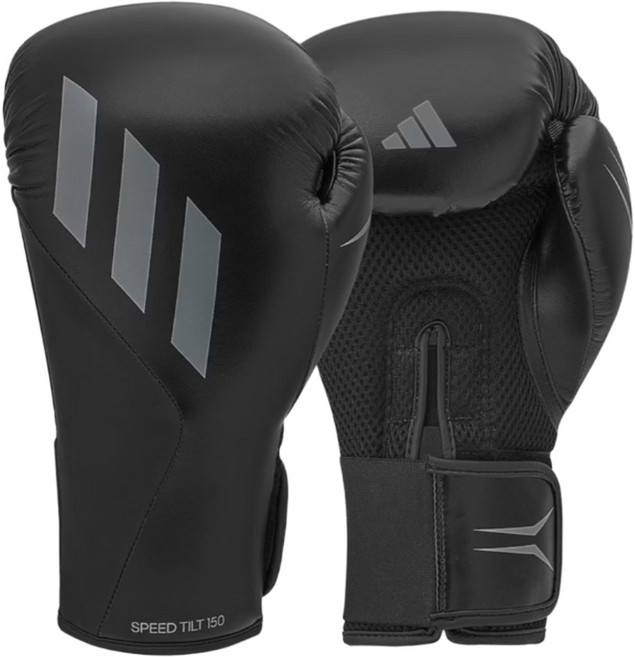 adidas 愛迪達 SPEED TILT 150 拳擊手套 SPD150TG, 黑灰色, 1個