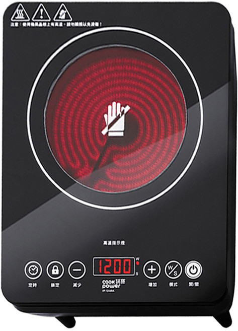 cook power 鍋寶 不挑鍋觸控式電晶爐 1200W, 檯面, EF-1266BA