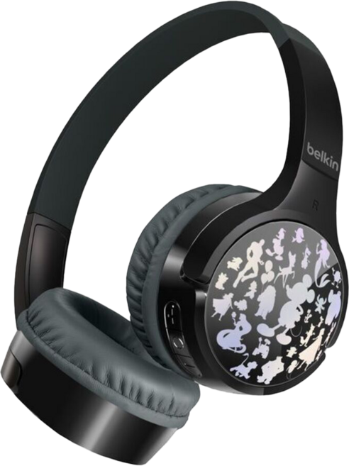 belkin 貝爾金 迪士尼系列 SOUNDFORM Mini 頭戴式兒童無線耳機, 黑色, AUD002qcBK-DY