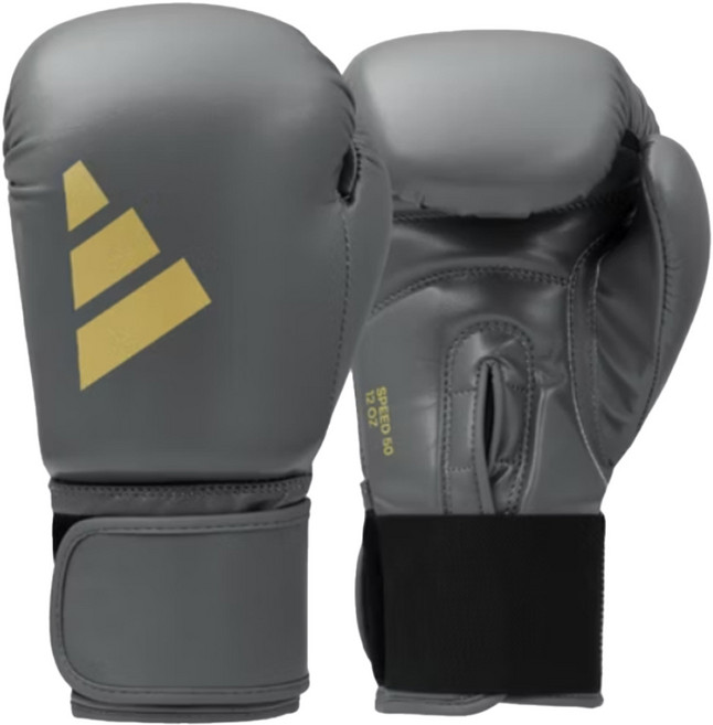 adidas 愛迪達 SPEED 50 拳擊手套 ADISBG50, 灰金色, 1個