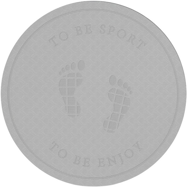 Orin 家用跳操瑜珈墊/室內健身墊/防滑平衡/TPE圓形隔音運動專用地墊, 灰色, 1個