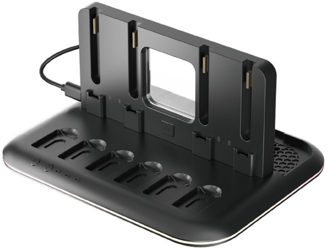 中國 iplay Switch2 多功能充電底座, 黑色, 1個, HBS-2879