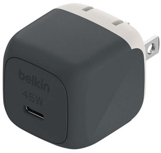 belkin 貝爾金 BoostCharge USB-C Charger 45W 小型充電器 WCA013qcDG, 鐵灰色, 1個