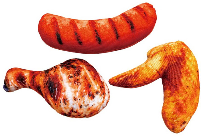 BESTKIN 醬燒BBQ燒烤發聲玩具, 橘紅色, 1套
