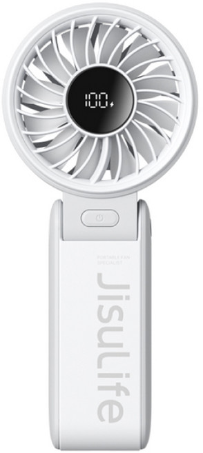 JisuLife 几素 Handheld Fan Life7摺疊式 手持高速風扇, 雲霧灰, FAN-JIS-LIFE7-GY
