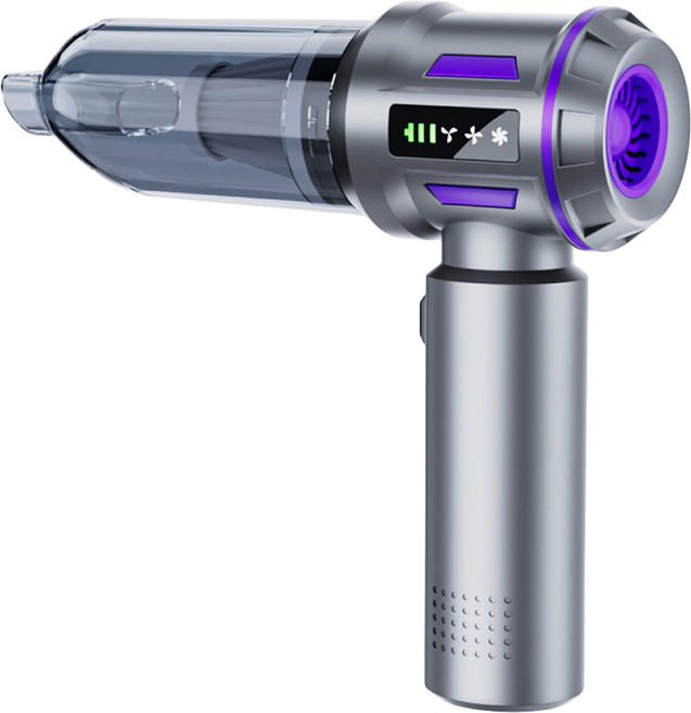 SUiTU 隨途 無刷電機大功率手持無線吸塵器/吹吸抽充抽氣吹塵器, 銀紫色, ST-6645Pro