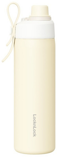 LocknLock 樂扣樂扣 Q咪樂不鏽鋼吸管杯 LHC4385YEL, 晨光黃, 1個, 720ml