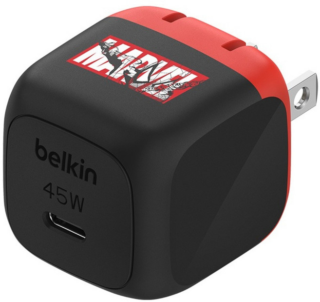 belkin 貝爾金 BoostCharge USB-C Charger 45W 小型充電器 WCA013qcMV-DY, 蜘蛛人, 1個