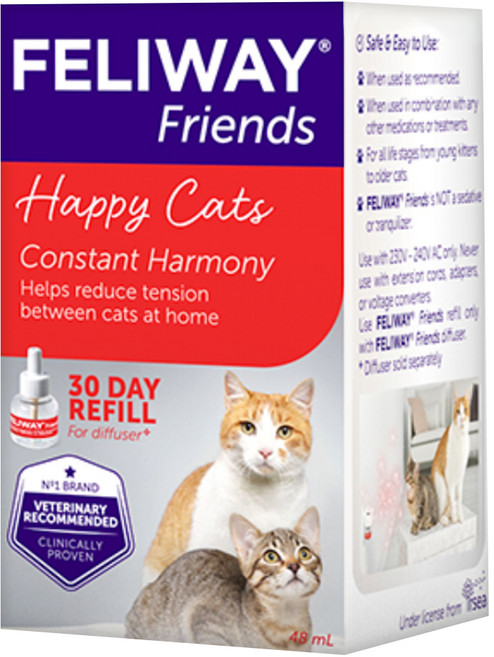FELIWAY 費利威 多貓好朋友補充瓶, 1個, 48ml, 情緒穩定