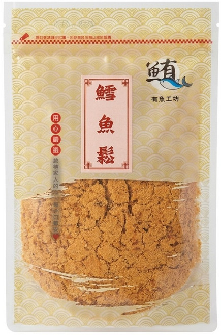 Huikun Firm 蕙坤有魚 有魚工坊 鱈魚鬆, 100g, 1個