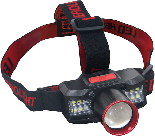 Kinyo 多功能雙燈感應頭燈 LED-7315, 黑色, 1個