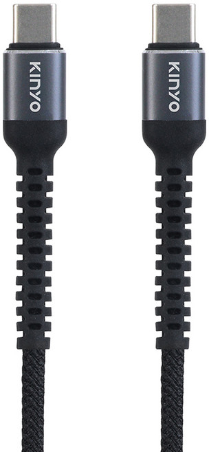 Kinyo Type-C快充線 台灣製 240W USB-TYC18, 藍色, 1個, 2m