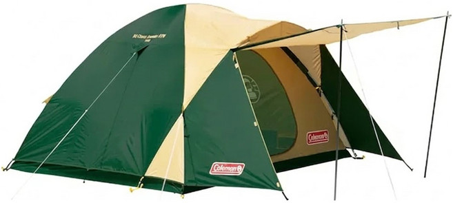 Coleman BC 交叉圓頂 270 亞洲帳篷, 綠色, 4-5人用