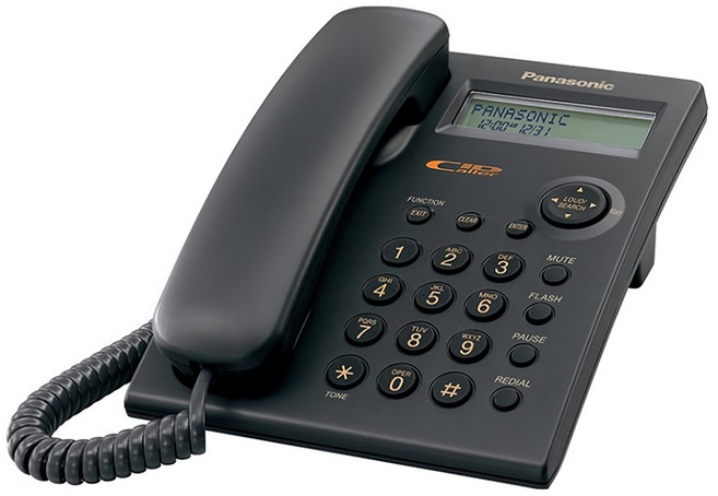 Panasonic 有線來電顯示電話機 黑色, KX-TSC11MXB
