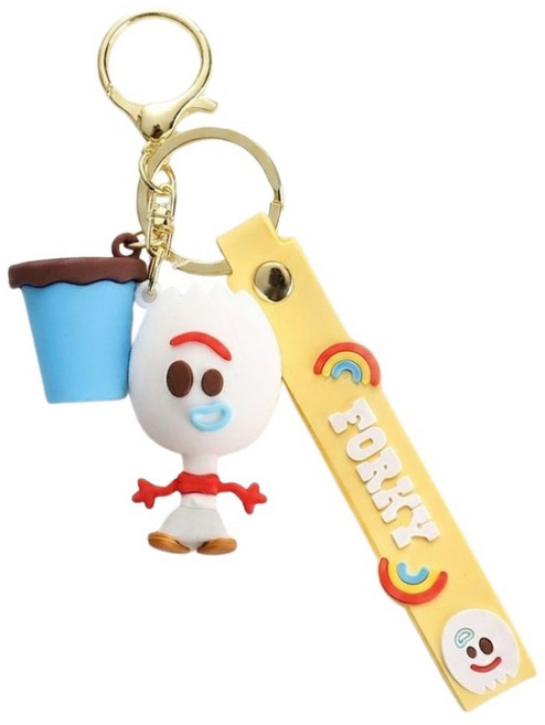 TOY STORY 玩具總動員 造型吊飾玩偶公仔鑰匙圈, 叉奇Forky, 1個, 10cm