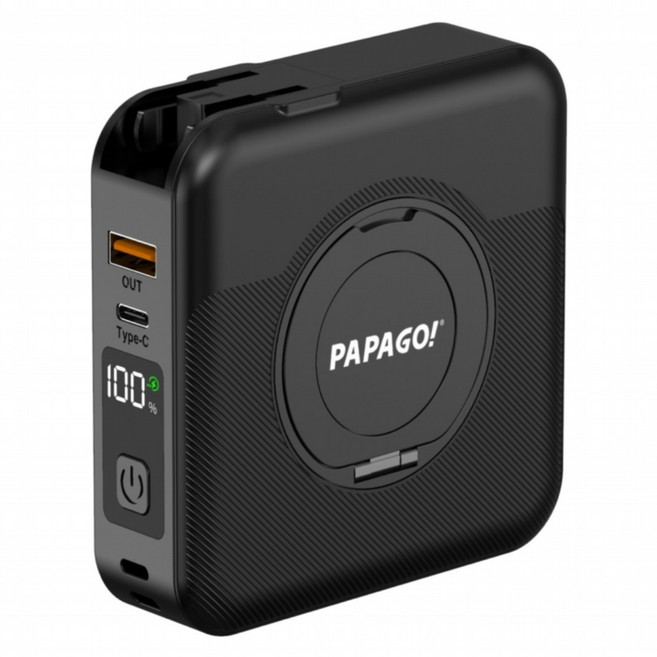 PAPAGO 五代多功能防爆行動電源 10000mAh Type-C, 黑色, PA-WL721