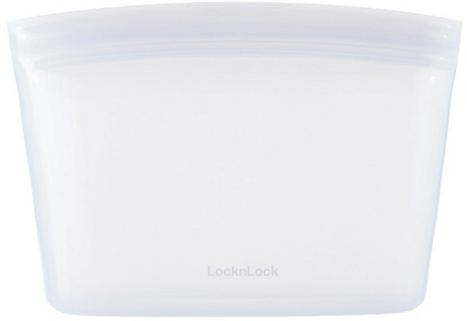LocknLock 樂扣樂扣 白金矽膠碗型密封袋 白色 500ml, 單品, 1個