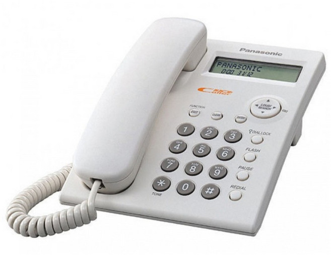 Panasonic 有線來電顯示電話機 白色, KX-TSC11MXW