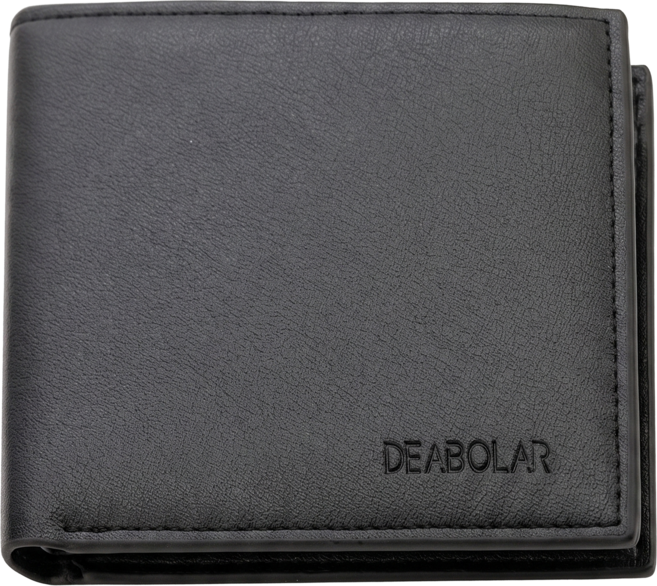 DEABOLAR 皮革男短夾 橫款