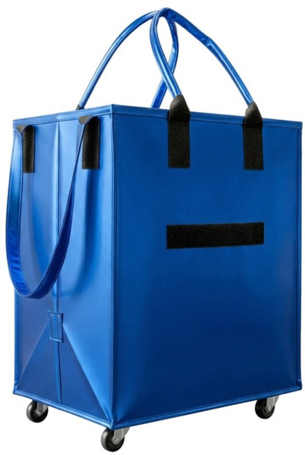 HONDONI HOME 多功能折疊帶輪拉車袋 V6-BL 40 x 30 x 50cm, 寶石藍, 1個