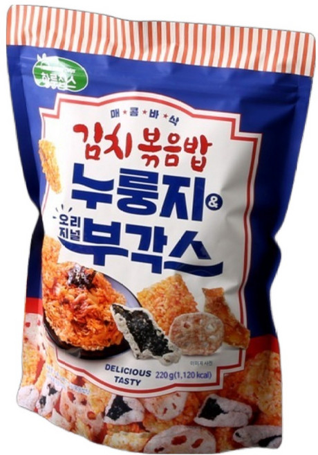 HARU Crispy Chips 鍋巴 & 香脆海苔片 泡菜炒飯口味, 220g, 1個
