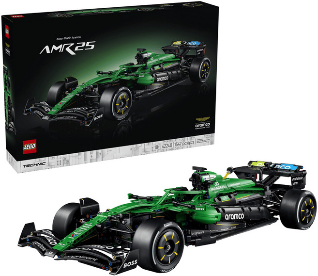 LEGO 42240 科技系列 Aston Martin Aramco AMR25 F1 賽車, 1個
