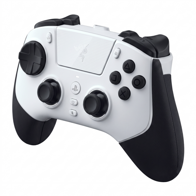 RAZER 雷蛇 Raiju V3 Pro 雙模無線搖桿 8向懸浮方向鍵 白色 PS5/PC適用, 1個, RZ06-05580200-R3UA