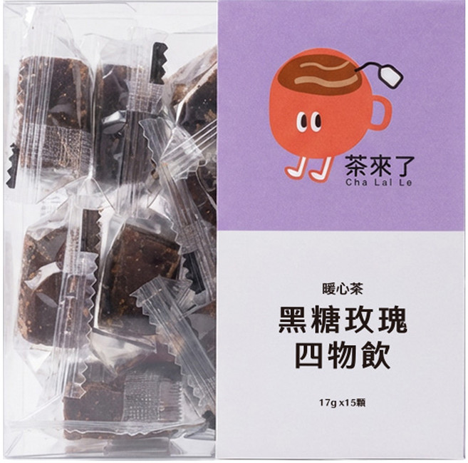 Cha Lai Le 茶來了 黑糖玫瑰四物飲, 17g, 1套, 15個裝