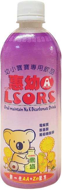 Hwei Yow 惠幼 A+ LSORS電解質 幼小寶寶飲品 葡萄, 1個裝, 430ml