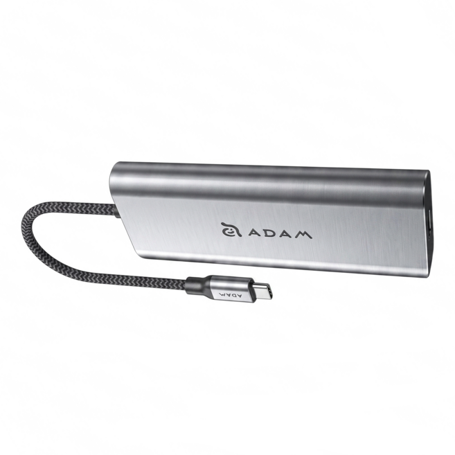 ADAM elements 亞果元素 USB-C 六合一集線器 4K Hub A01s, 灰色, 1個