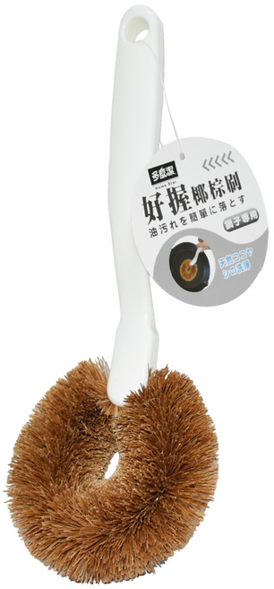 Home Star 多麼潔 好握天然椰絲椰棕刷 刷鍋子 6個 咖啡色