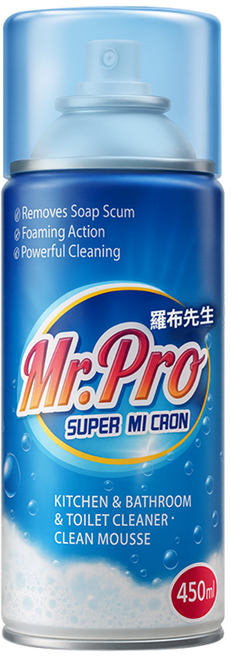 Mr.Pro 羅布先生 超微米清潔慕斯, 1個, 450ml